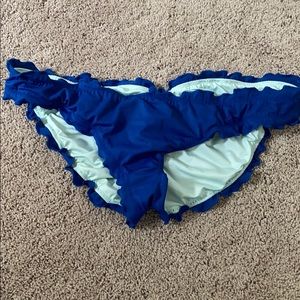 Blue Victoria’s Secret bikini bottoms